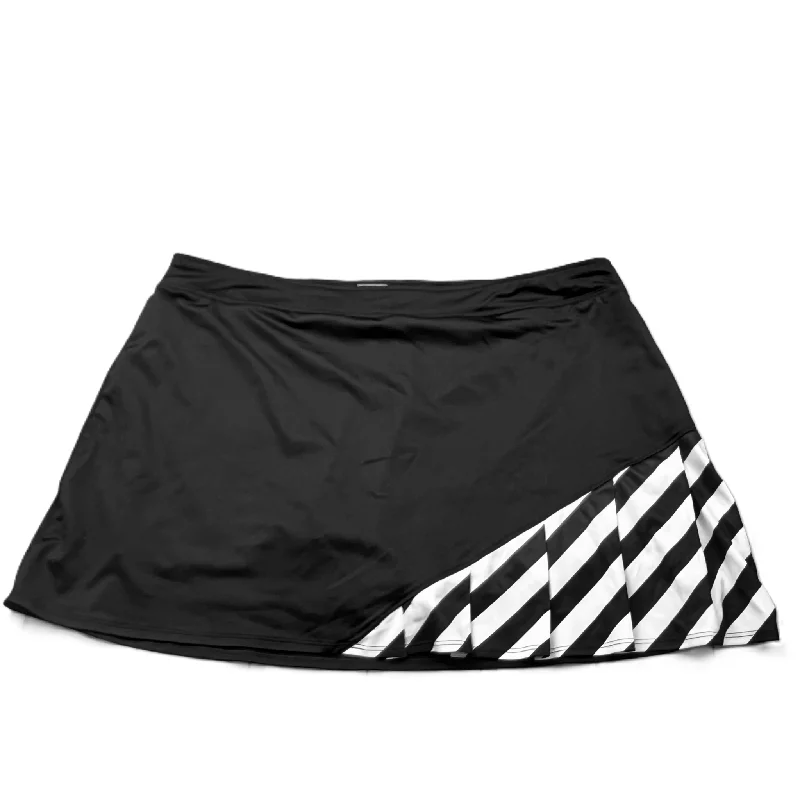 Black & White Athletic Skort By Slazenger, Size: Xl