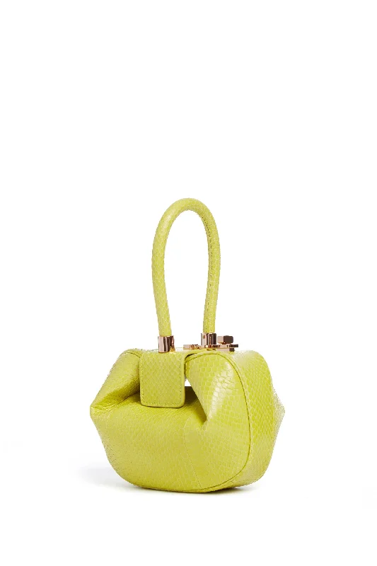 Demi Bag in Lime Adamite Snakeskin