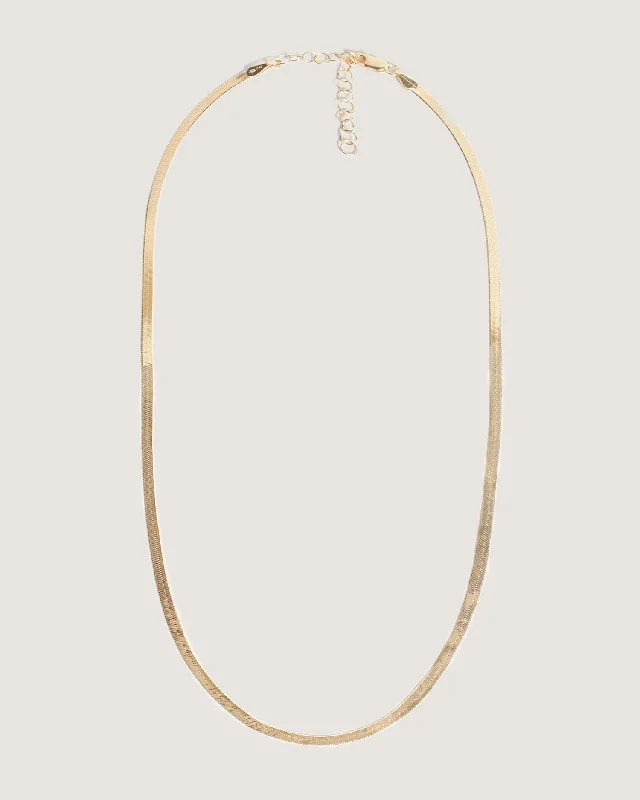 Carter Herringbone Chain Necklace